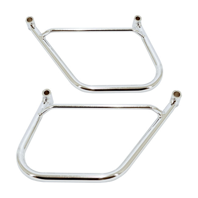 Longride saddlebag holder, chrome — Honda: 96-03 F6C Valkyrie