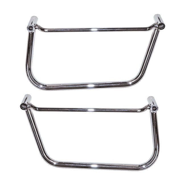 Longride saddlebag holder, chrome — Yamaha: 07-15 XVS1300 A Midnight Star / V-Star 1300; 0-15 9 XVS950A Midnight Star / V-Star 950