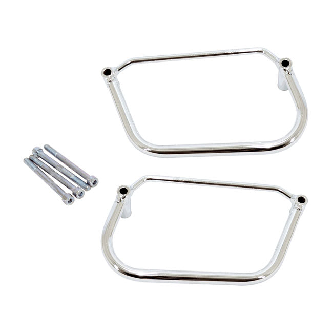 Longride saddlebag holder, chrome — Suzuki: 10-up VZ800 / Intruder M800 / Boulevard M50