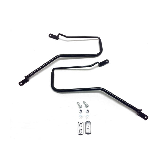 Longride saddlebag holder, black — Triumph: 16-21 Bonneville
