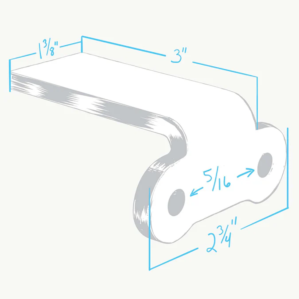 LOWBROW WELD ON FENDER MOUNTING TABS