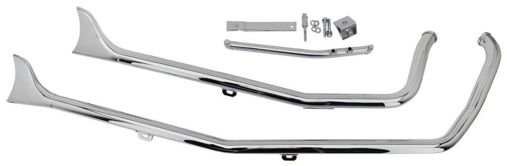 CHROME UPSWEEP FISHTAIL DRAG PIPES