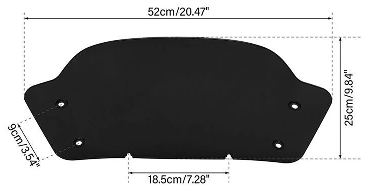 WINDSHIELD FOR BATWING FAIRINGS 2023 TO PRESENT