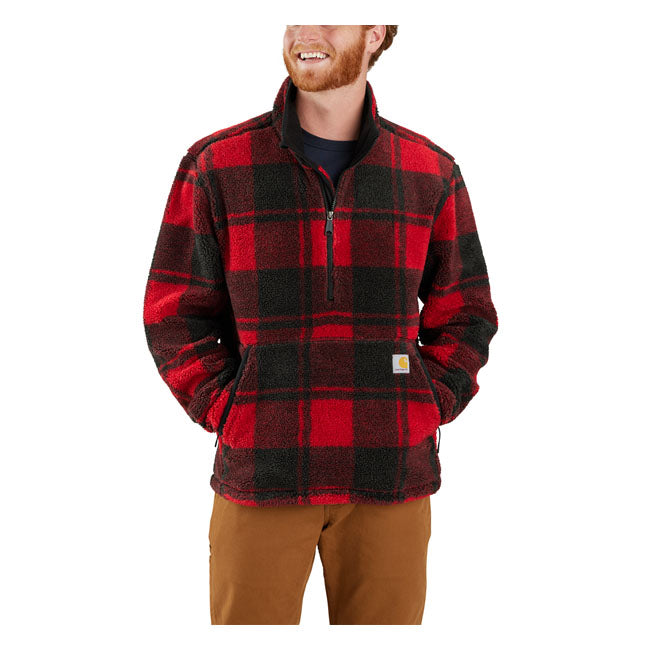 *2 WEEKS EXTRA TRANSIT TIME* Carhartt Fleece pullover crabapple/black