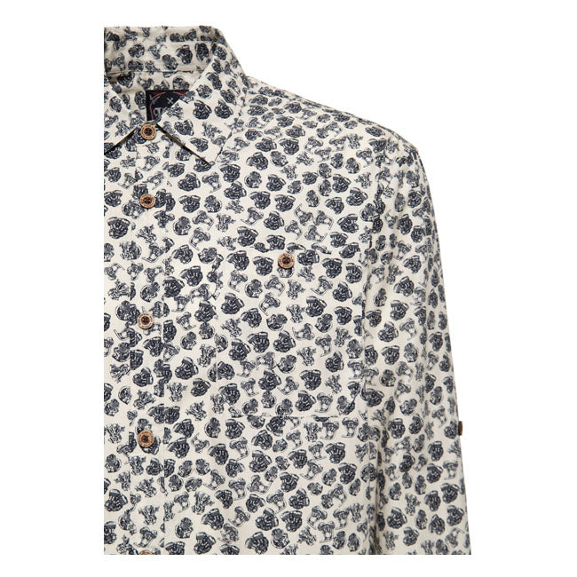 King Kerosin AOP shirt off white