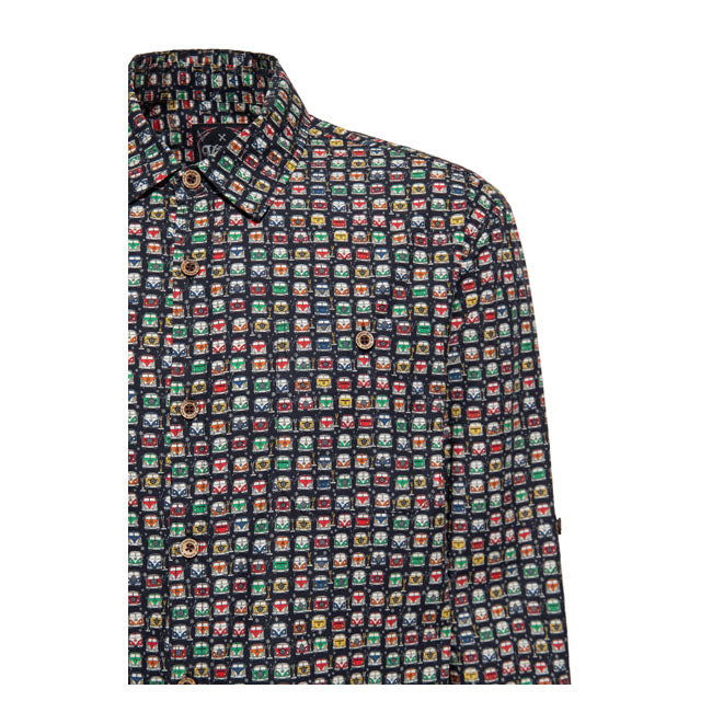 King Kerosin AOP shirt off black