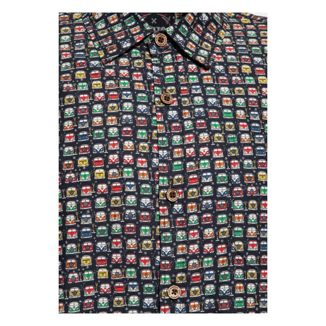 King Kerosin AOP shirt off black