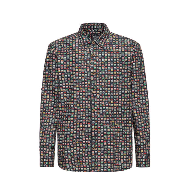 King Kerosin AOP shirt off black