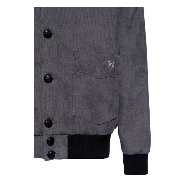 King Kerosin KK corduroy jacket steel grey