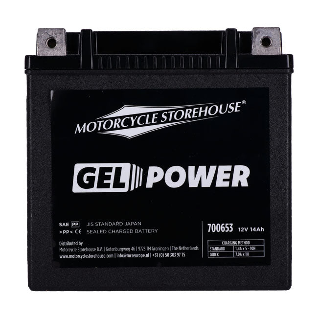 MCS, Nano Series sealed GEL battery. 12V, 14Ah, 260CCA