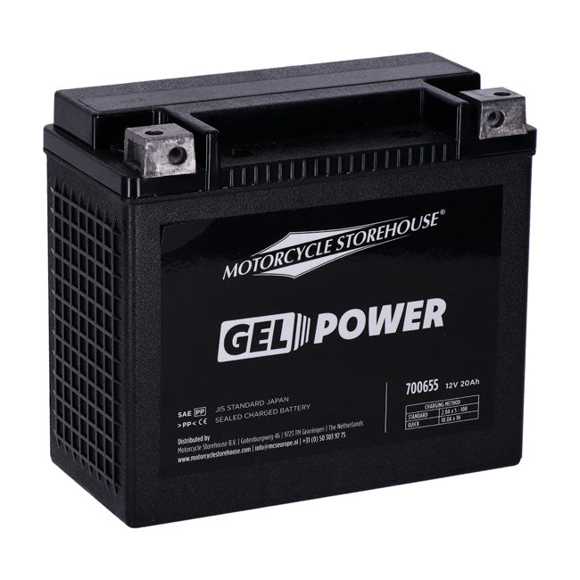 MCS, Nano Series sealed GEL battery. 12V, 20Ah, 360CCA