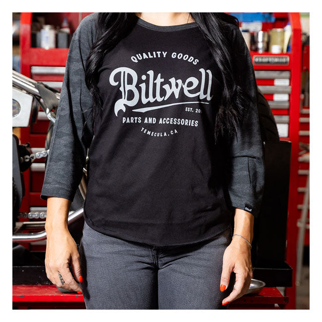 Biltwell Script baseball female shirt