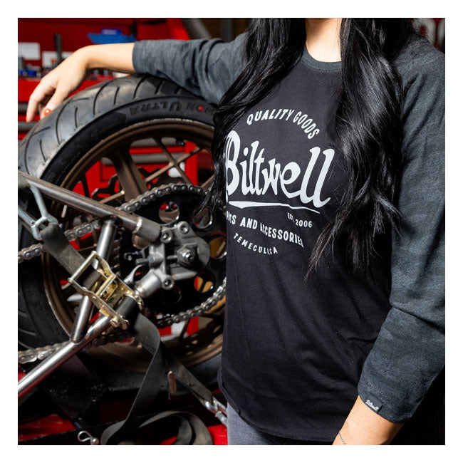 Biltwell Script baseball female shirt
