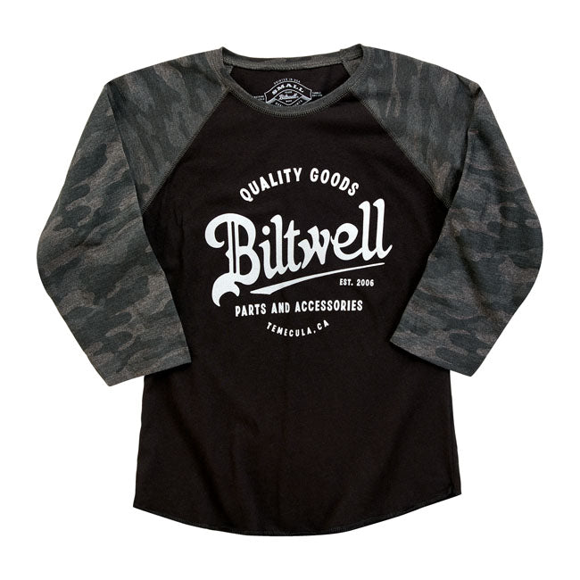 Biltwell Script baseball female shirt