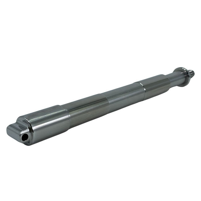 Bare Knuckle Performance, stainless axle kit. Front wheel — 06-07 Dyna. With Mid Glide forks; with 1" (25.4mm) front axle (NU)