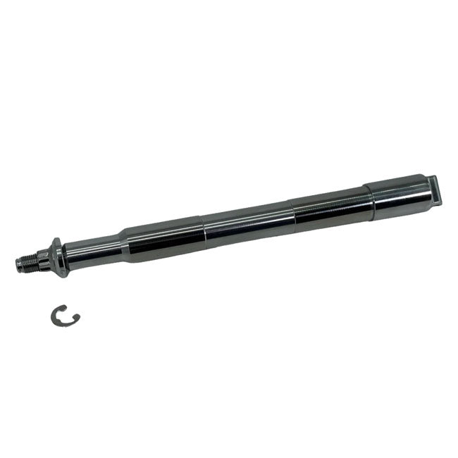 Bare Knuckle Performance, stainless axle kit. Front wheel — 08-25 FLT/Touring (excl. 23-25 CVO with inverted forks; 24-25 FLHX; FLTRX; 2025 FLHXU)