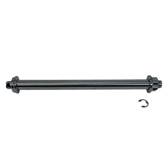 Bare Knuckle Performance, stainless axle kit. Rear wheel — 08-17 Dyna with 25mm rear wheel axle (NU)