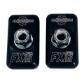 Bare Knuckle Performance, axle adjuster plate kit. FXR logo
