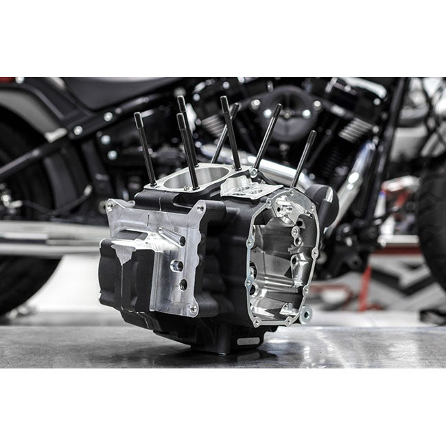 S&S, M8 Softail  MK-Series crankcase assembly. Black