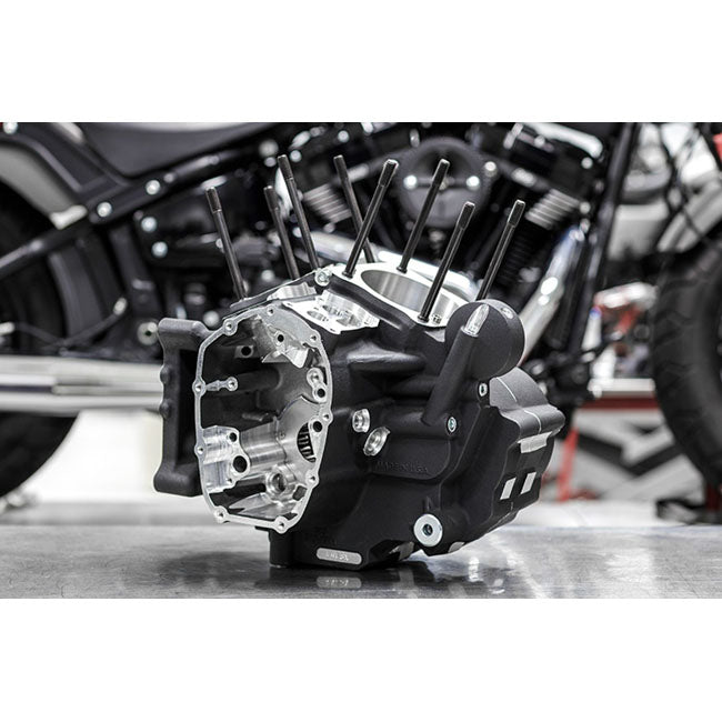 S&S, M8 Softail  MK-Series crankcase assembly. Black