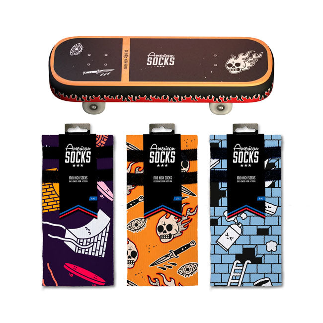 American Socks Skateboard gift box