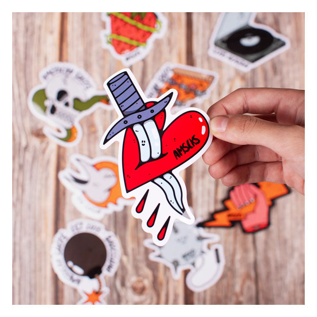 American Socks Wrecked Sticker pack