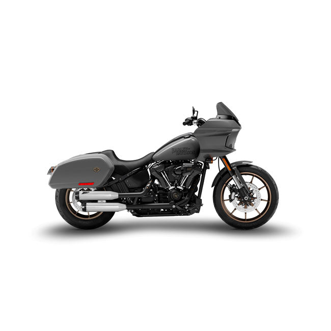 Zard, ''Overlapped'' 2-2 slip-on mufflers. Polished — 18-24 Softail (excl. Breakout; Fat Boy) (NU)