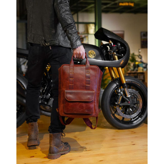 Trip Machine Eastwood backpack cherry red