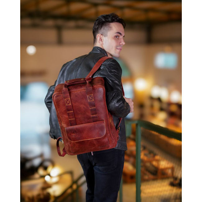 Trip Machine Eastwood backpack cherry red