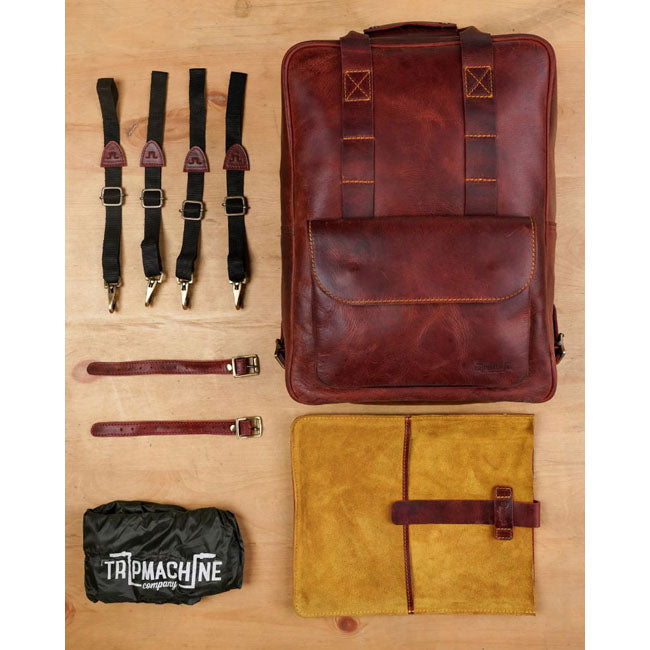 Trip Machine Eastwood backpack cherry red