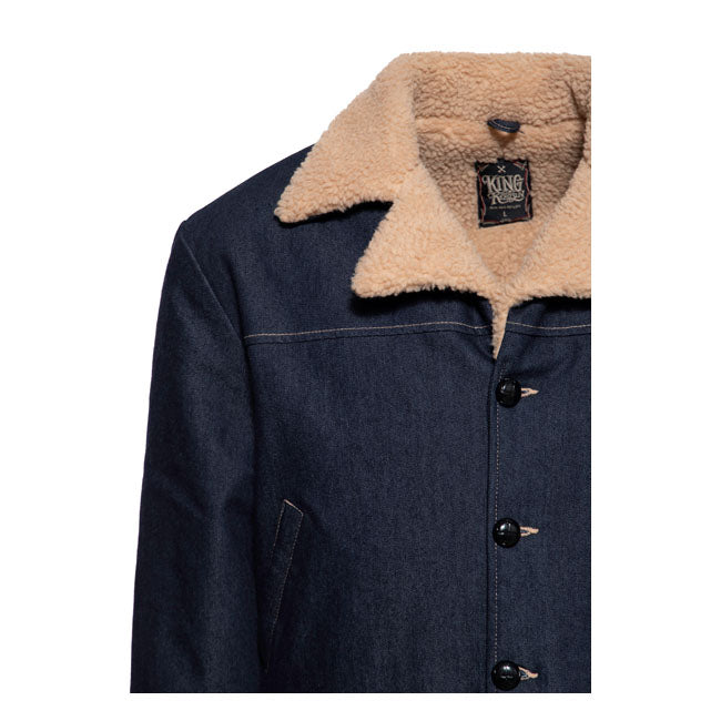 King Kerosin Jeans jacket dark blue wash