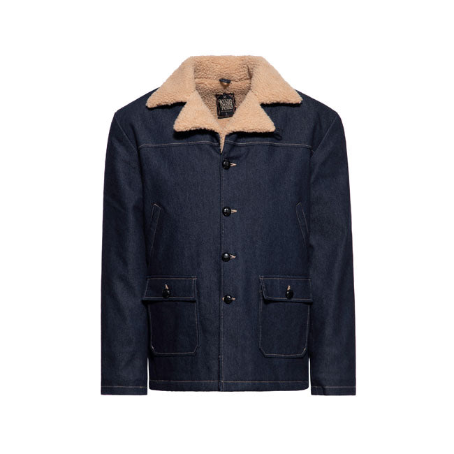 King Kerosin Jeans jacket dark blue wash