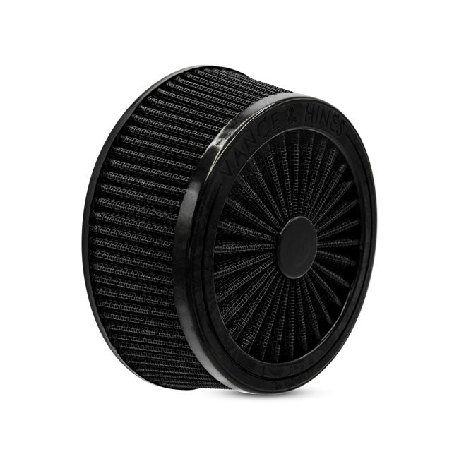 Vance & Hines, replacement air filter element. Black