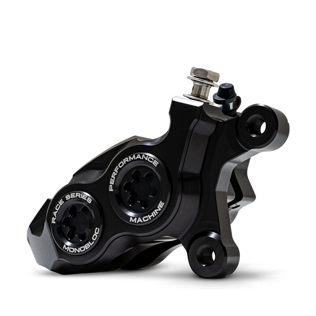 PM, Race Series 4-P Monobloc caliper. Right front. Black