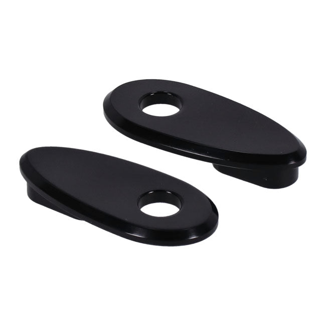 MCS, fender strut turn signal hole covers. Black