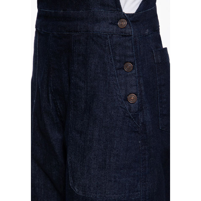 Queen Kerosin bib overall blue