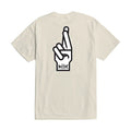 Loser Machine Good luck fingers t-shirt cream
