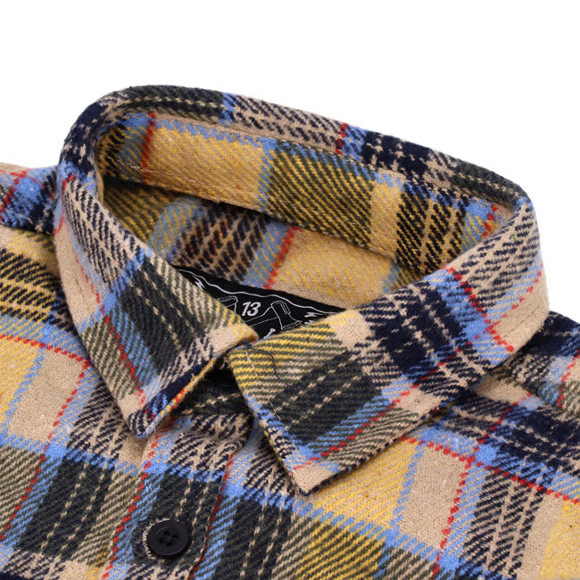13 1/2 Steel flannel yellow