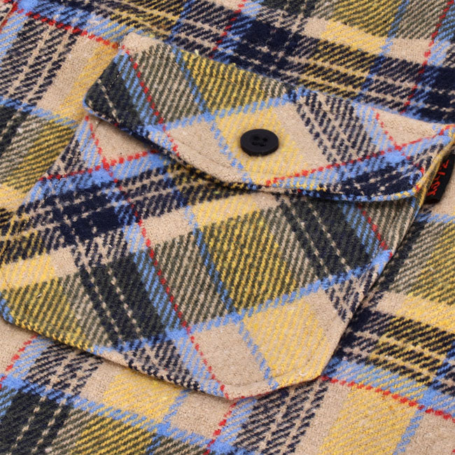 13 1/2 Steel flannel yellow