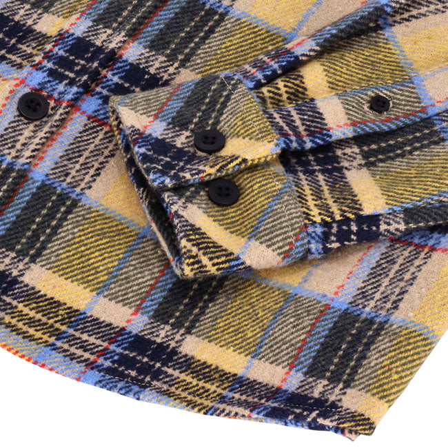 13 1/2 Steel flannel yellow