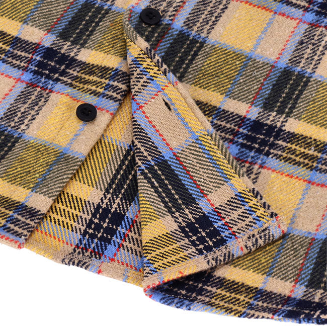 13 1/2 Steel flannel yellow
