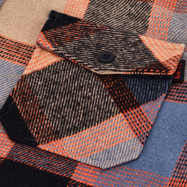 13 1/2 Steel flannel oxblood