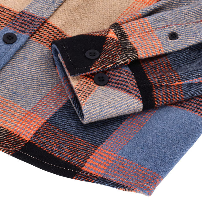 13 1/2 Steel flannel oxblood