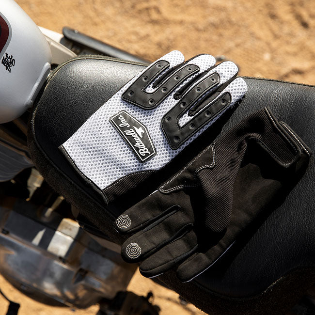 Biltwell Anza gloves white/black