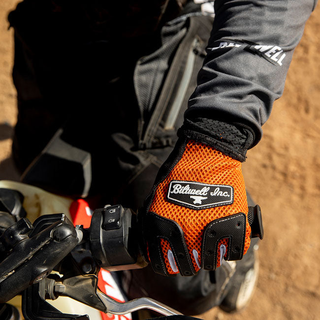 Biltwell Anza gloves orange/black