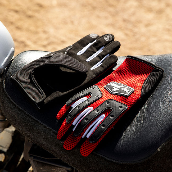 Biltwell Anza gloves red/black