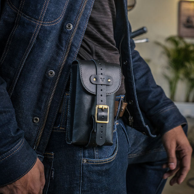 Trip Machine, Moto Exclusive Utility Pouch. Black