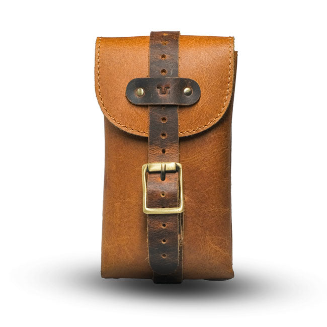 Trip Machine, Moto Exclusive Utility Pouch. Vintage Tan