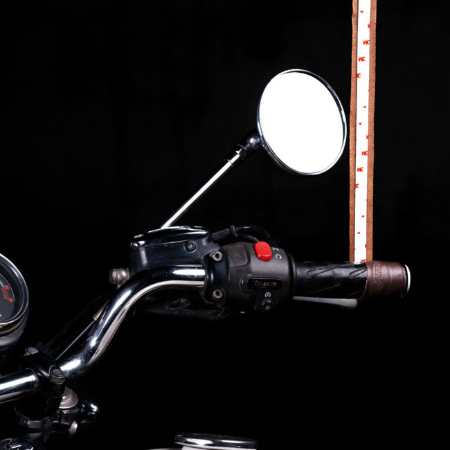 Trip Machine, leather handlebar grip wraps. Dark Brown Caffe