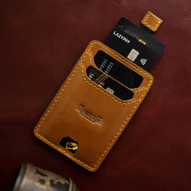 Trip Machine Wiberg cardholder Vintage Tan